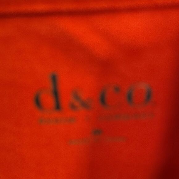 Denim&Co Red Long Sleeve Blouse with Round Neckline - Picture 2 of 3